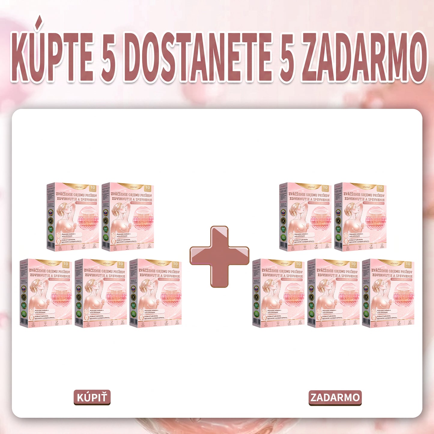 💜HISKIN® Náplasti s mikroihličkami na zväčšenie objemu, spevnenie a lifting poprsia