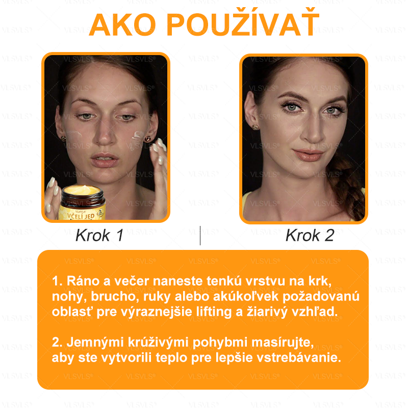 👩‍⚕️ VLSVLS® Komplexný krém s včelím jedom – POSLEDNÝ DEŇ: Zľava 80 %! (ochabnutá pokožka, jemné vrásky, strata pevnosti, ploché poprsie, ovisnuté boky a ďalšie)