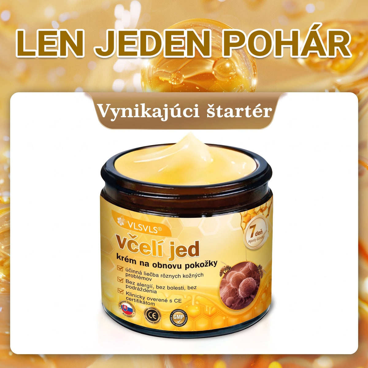 ✨ 🔥 VLSVLS® Včelí jed regeneračný krém na pokožku 🔥 Vyvinuté na Slovensku, vyrobené a dodávané zo Slovenska