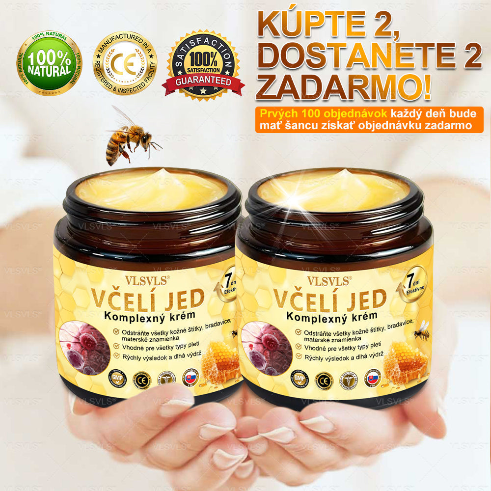 👩‍⚕️ VLSVLS® Komplexný krém s včelím jedom – POSLEDNÝ DEŇ: Zľava 80 %! (ochabnutá pokožka, jemné vrásky, strata pevnosti, ploché poprsie, ovisnuté boky a ďalšie)