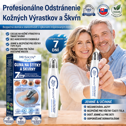 🌟HISKIN®👩‍⚕️ BOTANICKÝ – GUMA NA ŠTÍTKY A ŠKVRNY – Bezbolestná starostlivosť o pokožku bez jaziev s pokročilým guľôčkovým aplikátorom