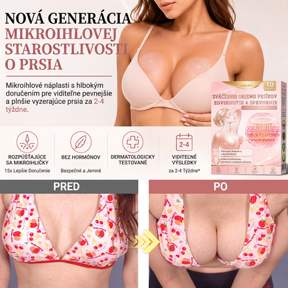 💜HISKIN® Náplasti s mikroihličkami na zväčšenie objemu, spevnenie a lifting poprsia
